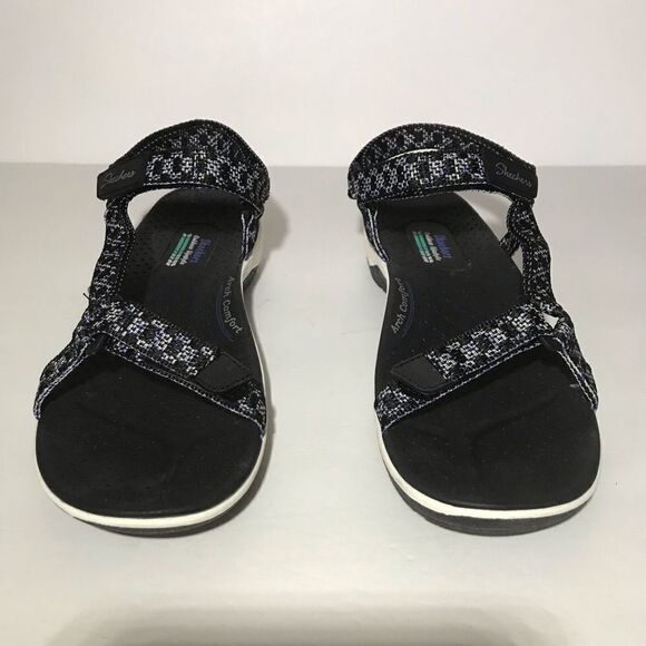 Skechers Reggae Cup Washable Knit Quarter Strap Sandals - Picture 3 of 9